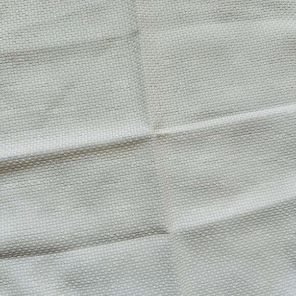 Cream Ivory Rectange Waffle Texture Tablecloth & 8 Square Cloth Linens Napkins - Picture 4 of 4